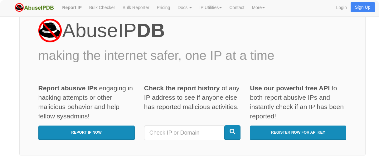 AbuseIPDB: Community IP Reputation Database