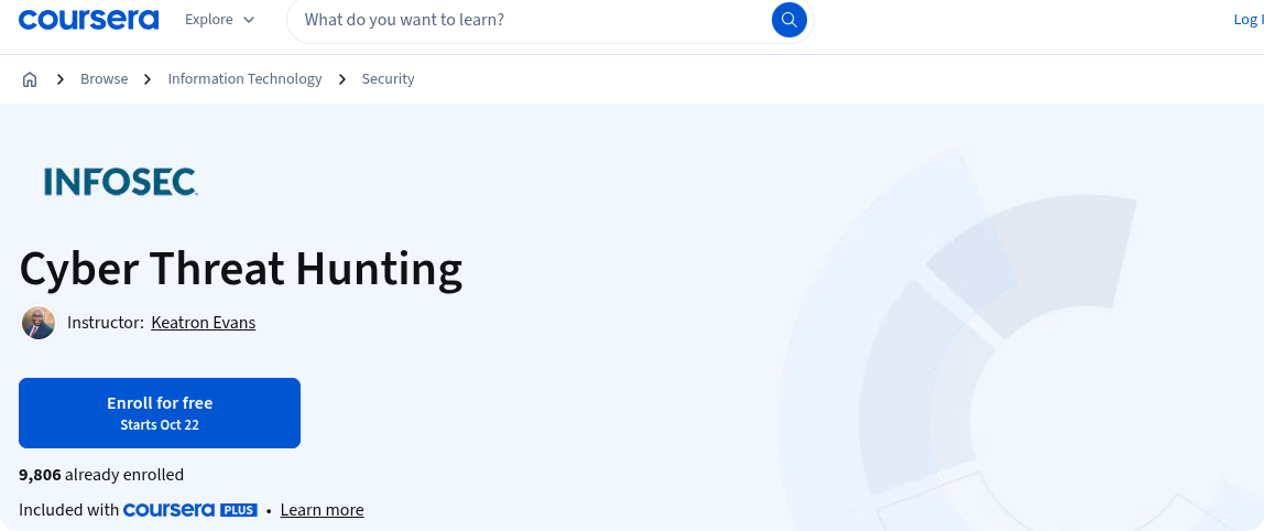 Coursera Cyber Threat Hunting Specialization