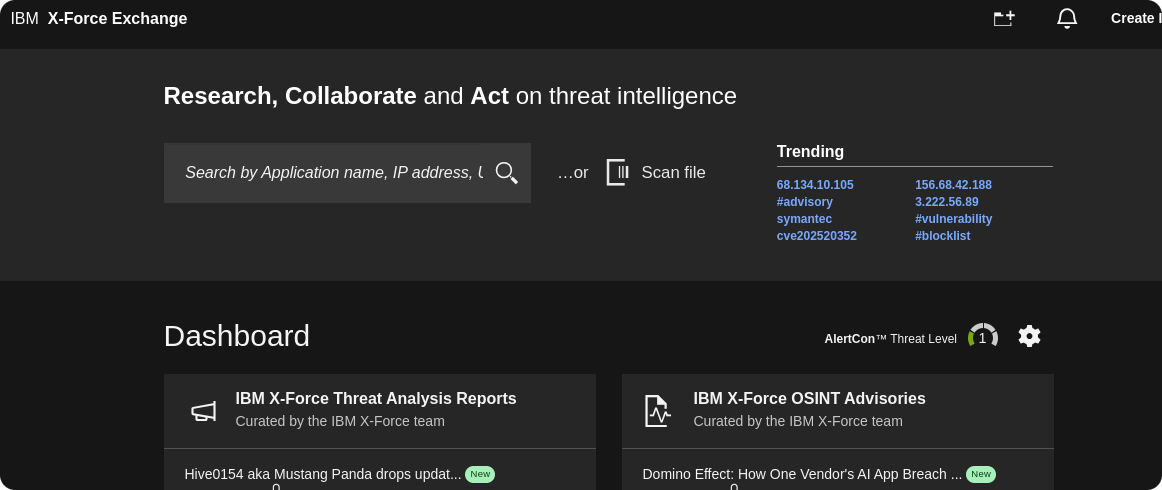 IBM X-Force Exchange