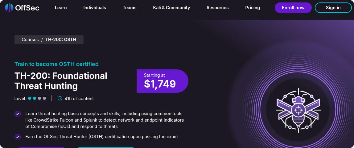 OffSec TH-200: Foundational Skills for New Threat Hunters