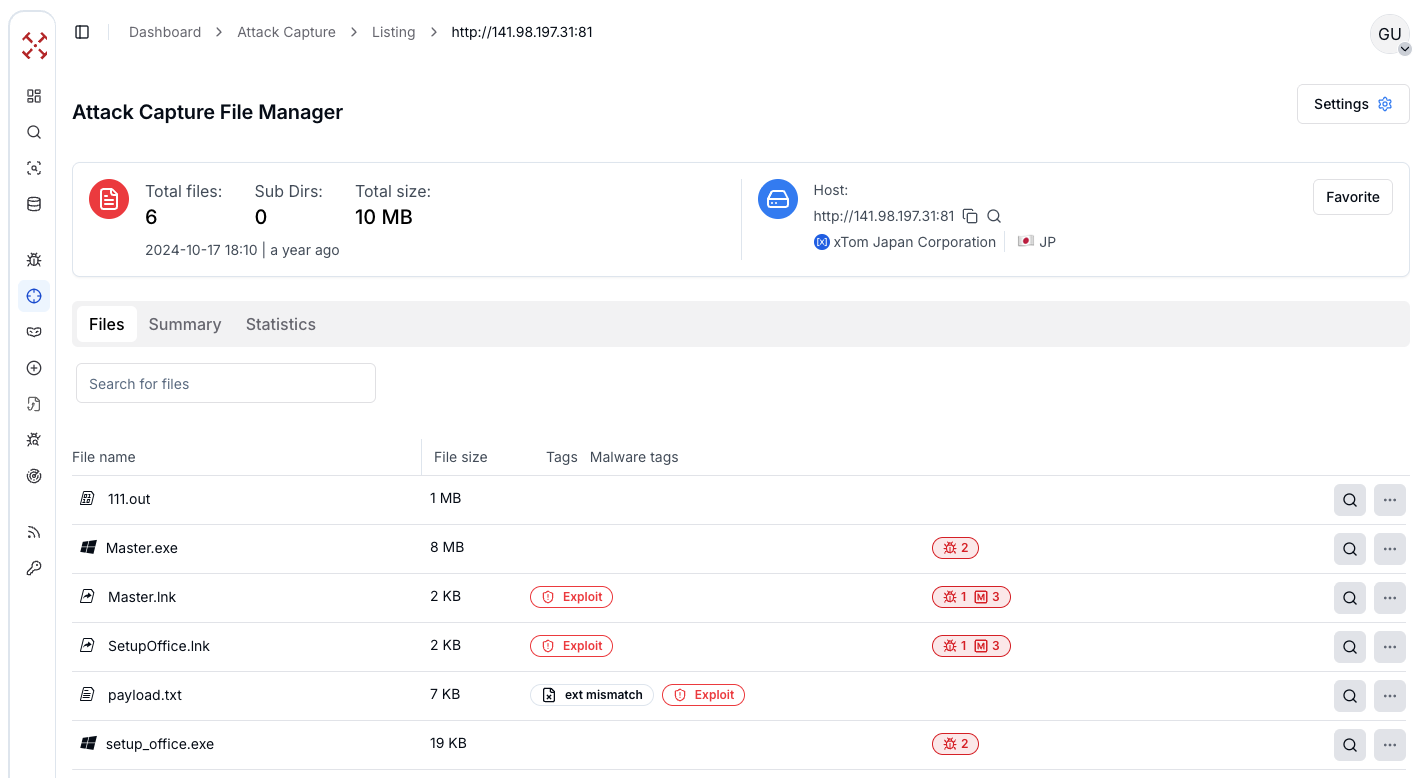 Figure 8: Open directory which have a payload associated with Cobalt Strike
