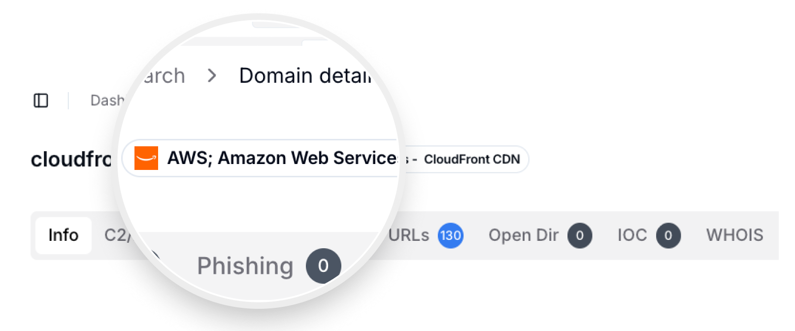 Provider Tags now appear in IP search on the Domain tab, including reverse DNS entries, and on the C2 listing page