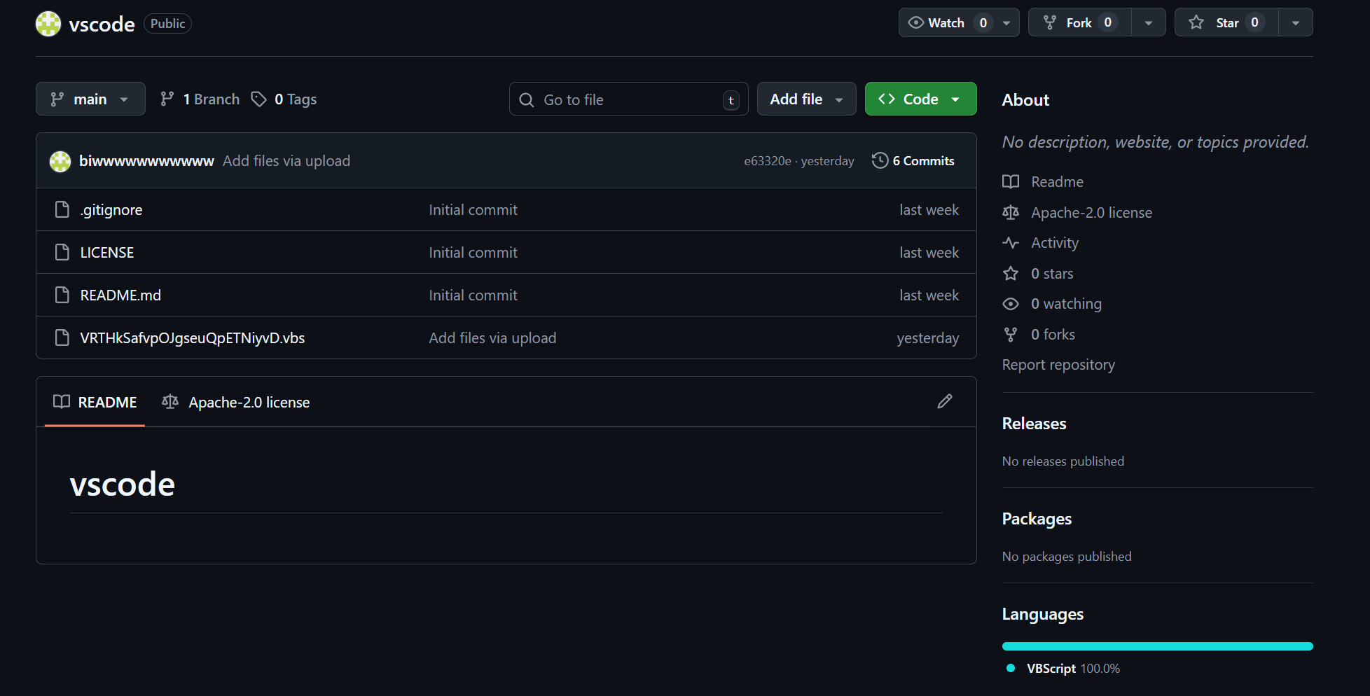 Figure 01: Threat actor's GitHub repository 