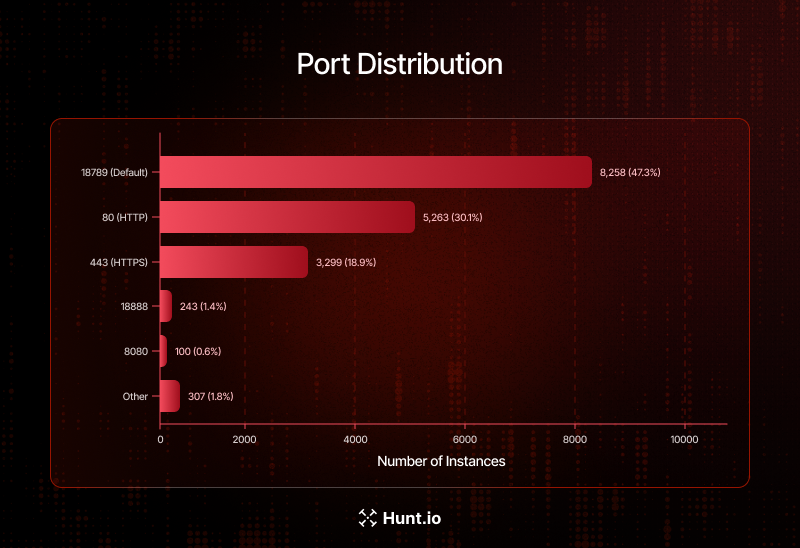 Figure 7: Port Distribution Across All Identified Instances