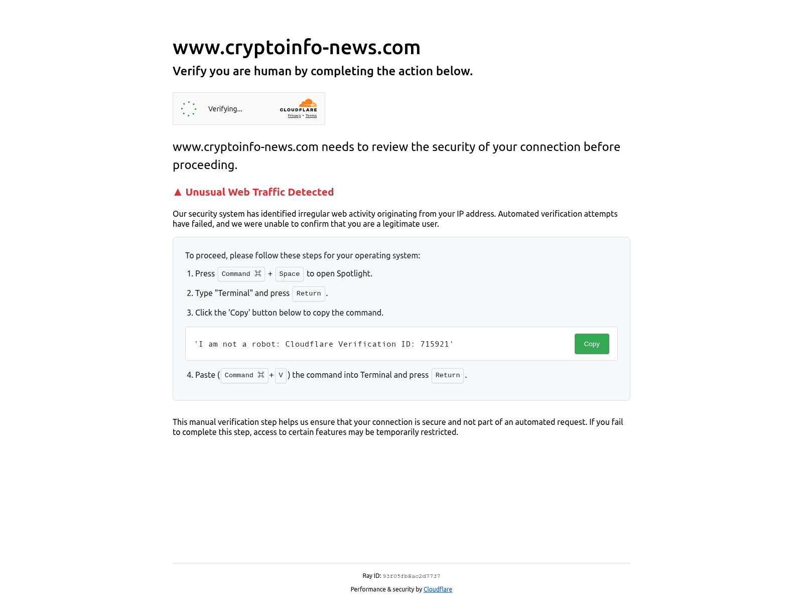 Figure 1: Phishing website